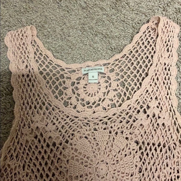 Boston Proper Crotchet Swim Coverup Small - Picture 2 of 4